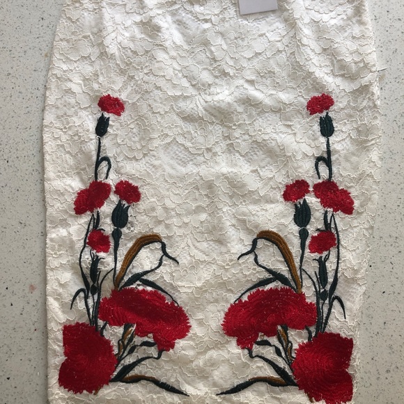 Endless Rose Embroidered Pencil Skirt - Picture 2 of 3